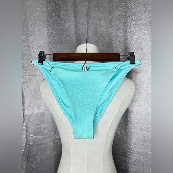 NWOT Nanette Lepore Mint Ribbed Bikini Bottom Sz 8 - Picture 2 of 10